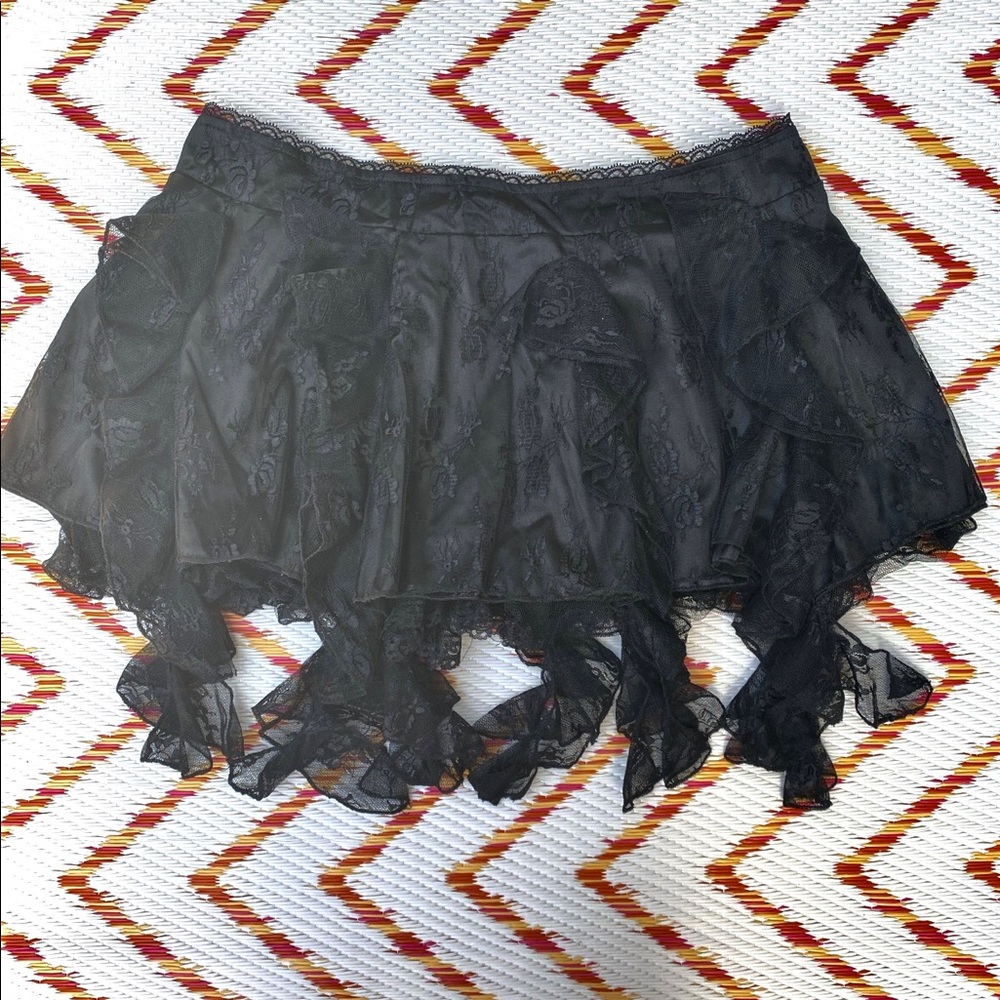 Vintage Y2K Goth Lolita Living Dead Souls Tutu Skirt